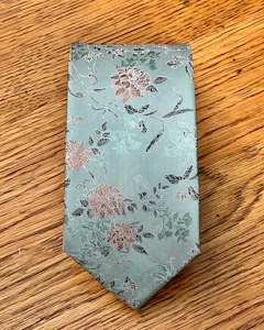 Accessories: Silandro | Pure Silk Tie | Green Floral