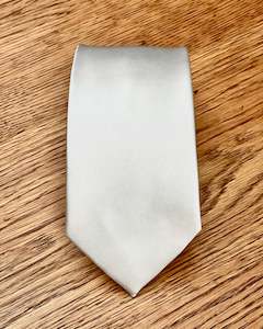 Orsini | White Satin-look Tie | Polyester