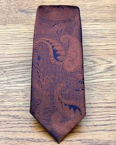 Accessories: The Tie Company | Paisley Tie | Purple and Bronze
