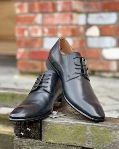 WEDDING SUIT HIRE | Massa | Genuine Leather Dress Shoes | Black