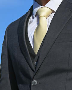 Wedding Suit Hire New Zealand: WEDDING SUIT HIRE | Gold Silk-look Tie TO HIRE