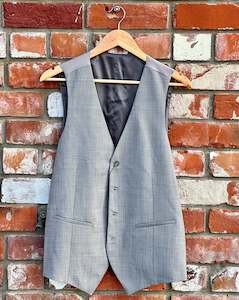 WEDDING SUIT HIRE | Savile Row | 'Chrome' Wool-mix Waistcoat