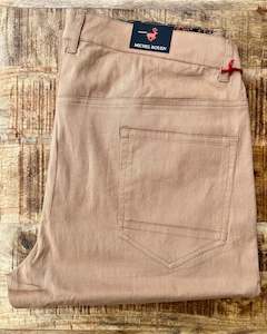 Michel Rouen | Stretch Cotton-blend 5-pocket Chinos | Tan