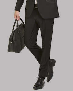 Savile Row | Pure Wool Suit Trousers | D9 - Black