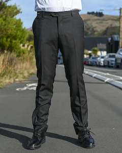 Savile Row | Merino Wool Suit Trousers | D5 Charcoal