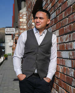 Vest: Ex Rental | Waistcoat | Charcoal Grey