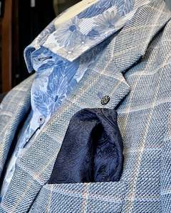 Pocket Squares: Pocket Square | Navy Paisley