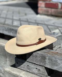 Hats: Electric Pukeko | Cameron | Wide-brim Hat | 100% Wool