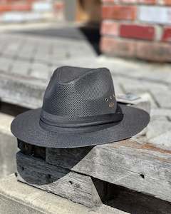 Hats: Electric Pukeko | Blake | Wide-brim Hat | Paper-Cotton Mix