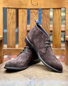 Lichfield | Men's Lace-up Boots | Genuine Suede Leather | Brown
