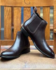 Lichfield | Gusset Boots | Genuine Leather | Dark Brown