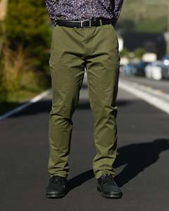 LFD | Deluxe Slim Stretch Cotton Chino | Khaki