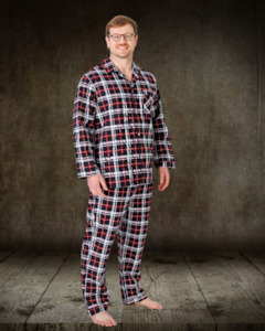 Pajamas: Lichfield Downunder | Brushed Cotton Pajamas | Red Check
