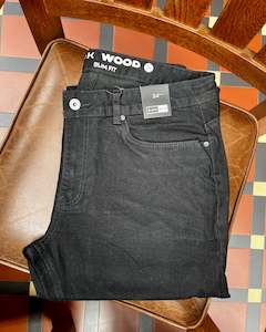 Jeans: Blackwood | Denim Jeans| Black | Stretch-cotton