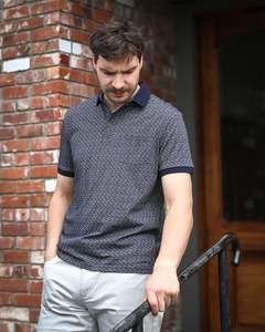 Lifestyle | Polo Shirt | Navy Pattern