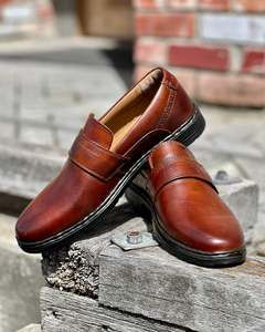 Leather Footwear For Men New Zealand: Joseph Siebel | Men's Loafer-style Shoes | Genuine Leather | Mid Brown
