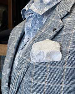 Pocket Squares: Parisian | Pocket Square | White Paisley