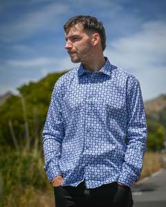 Jimmy Fox | Long-sleeve Shirt | Cotton | Navy Floral