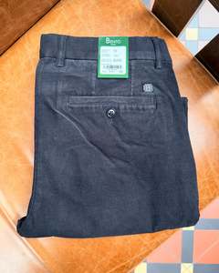 Benito | Stretch-cotton Needle-cord Pants | Black
