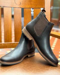 Leather Footwear For Men New Zealand: Wild Rhino | Gusset Boots | Genuine Leather | Dark Brown