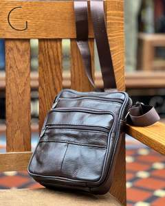 Leather Bags And Satchels: Genuine Leather | Man Bag | Small | Brown