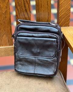 Leather Bags And Satchels: Genuine Leather | Man Bag | Small | Black