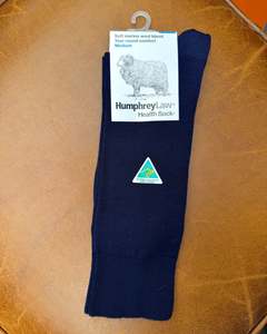 Humphrey Law | Merino Wool Health Socks | Dark Navy