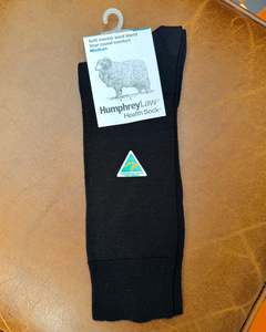 Humphrey Law | Merino Wool Health Socks | Black