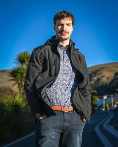 CLEARANCE | Windcheater | Outerwear | Black with White Trim