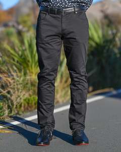 MechMoto | Stretch Cotton Chinos | Black