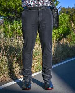 Benito | Stretch Cotton Cords | Black