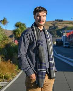 MechMoto | Long-sleeve Shirt | 100% Cotton | Blue Diamond