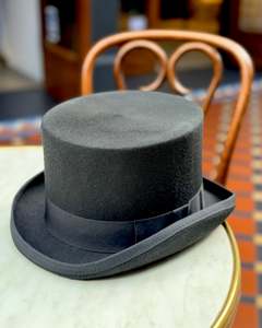 Accessories For Men Hats Sunglasses Scarves Belts Ties: Top Hat | 100% Felted Wool with Grosgrain Band