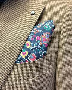 Accessories For Men Hats Sunglasses Scarves Belts Ties: Parisian with Liberty | Pocket Square | Fine Egyptian Cotton | Floral
