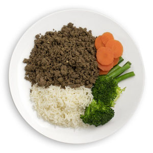Meals: Beef Mince with Basmati Rice and Mixed Vegetables - Muscle Chow