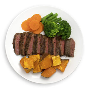 Beef Steak and Kumara with Mixed Vegetables - Muscle Chow