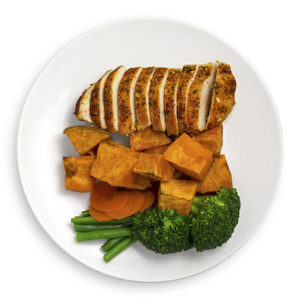 Free Range Chicken Breast with Kumara and Mixed Vegetables - Muscle Chow