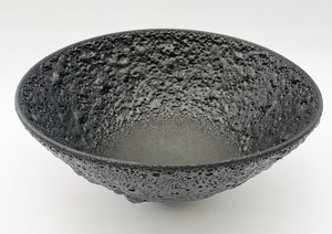 #25-24 BLACK VOLCANIC BOWL