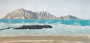 Nicola Tucker: BARE ISLAND FROM WAIMARAMA, 2023