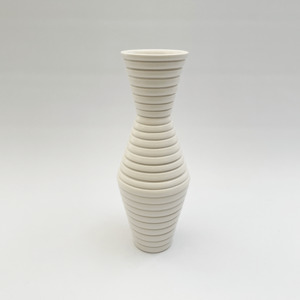 Formal Roots: #20 MATT WHITE GROOVED CONICAL NECKED BOTTLE