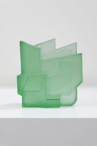 SOLV CUBE NO. 4 LAGOON GLASS