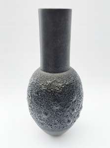 John Parker: #25-14 MATTE BLACK VOLCANIC VESSEL