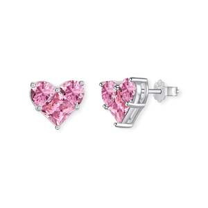 AUGUST EARRINGS - PINK, SILVER