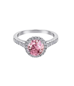 Rings: AUGUST RING - PINK, SILVER