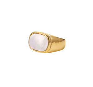 Rings: JOSIE PEARL RING - GOLD