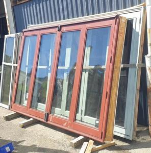 Red Double-Glazed Aluminium Bi-fold Door Musgroves