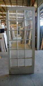 External Painted 18 Pane Colonial Door Musgroves