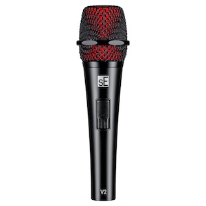 sE Electronics V2 Cardioid Dynamic Handheld Microphone with On/Off Switch - Musi&hellip;