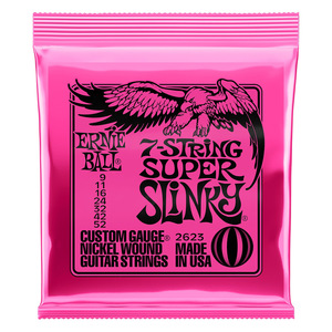 Products: Ernie Ball 7 String Super Slinky 9-52 - Music Machine - Musical Instruments NZ - Guitars NZ