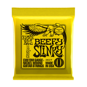 Products: Ernie Ball Beefy Slinky 2627 Nickel Drop Tuning Electric Guitar Strings 11-54 - Music Machine - Musical Instruments NZ - Guitars NZ